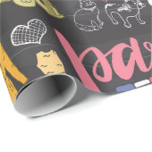 Paris France Eiffel Tower Geschenkpapier (Rolleneckpunkt)