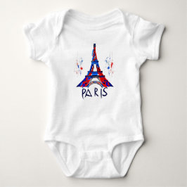 Paris France Eiffel Tower Gift Baby Strampler