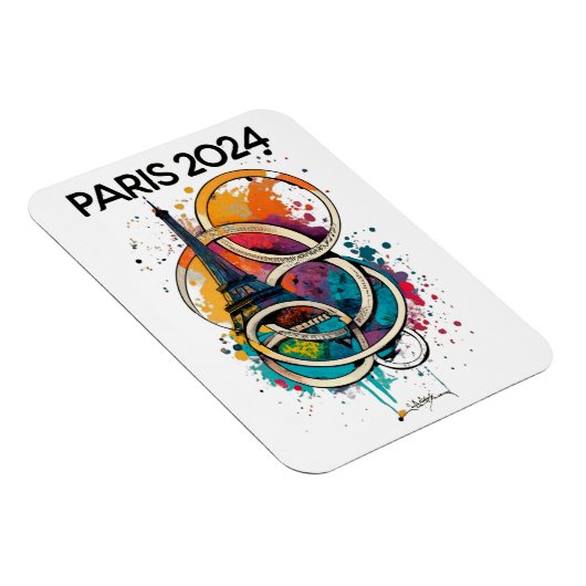 Paris France Eiffel Tower Gift Magnet (Rechte Seite)