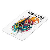 Paris France Eiffel Tower Gift Magnet (Linke Seite)