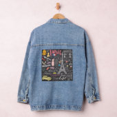 Paris France Eiffel Tower Jeansjacke (Hangar)