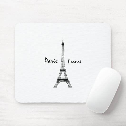 Paris France Eiffel Tower Mousepad (Mit Mouse)
