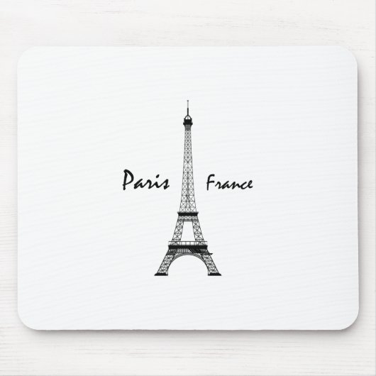 Paris France Eiffel Tower Mousepad (Vorne)