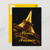 Paris France Eiffel Tower Postcard Postkarte (Vorne/Hinten)