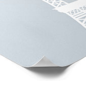 Paris France Eiffel Tower Poster (Ecke)