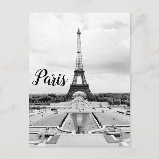 Paris France Eiffel Tower Postkarte (Vorderseite)