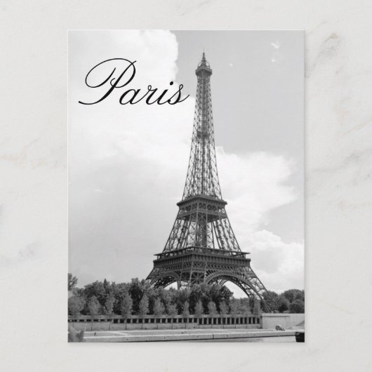 Paris France Eiffel Tower Postkarte (Vorderseite)