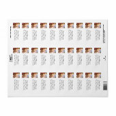 Paris France - Eiffel Tower Return Address Labels (Vorne)