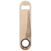 Paris France Eiffel Tower Shabby Bottle Opener Speedflaschenöffner (Vorderseite)