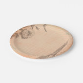 Paris France Eiffel Tower Shabby Chic Paper Teller (Schrägansicht)