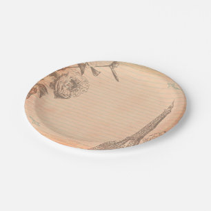 Paris France Eiffel Tower Shabby Chic Paper Teller