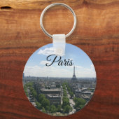 Paris France Eiffel Tower View Schlüsselanhänger (Vorderseite)