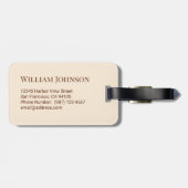  Paris France Europe Modern Pastel Textured Travel Gepäckanhänger (Rückseite horizontal)