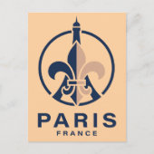 Paris France Europe Postkarte (Vorderseite)