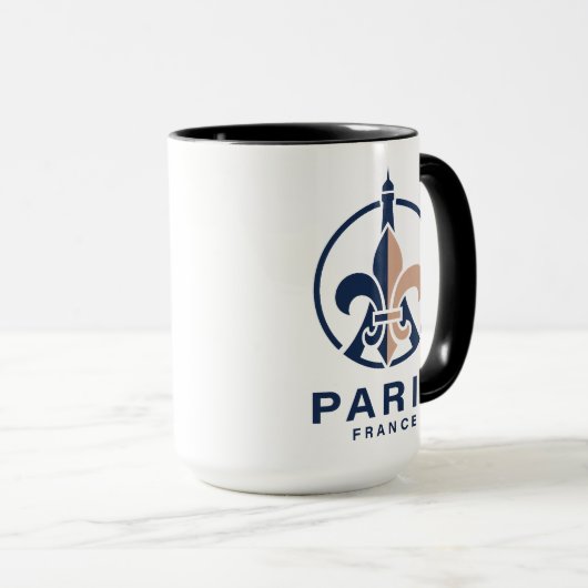 Paris France Europe Tasse (VorderseiteRechts)