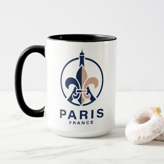 Paris France Europe Tasse (Mit Donut)