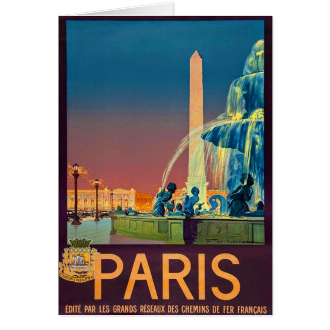 Paris France Fountain Obelisk (Vorne)