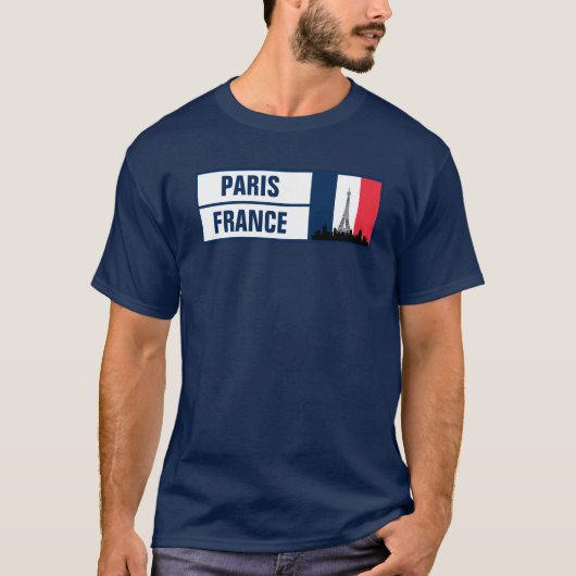 Paris France Francophile T-Shirt (Vorderseite)