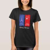 Paris France Honeymoon Premium T-Shirt (Vorderseite)
