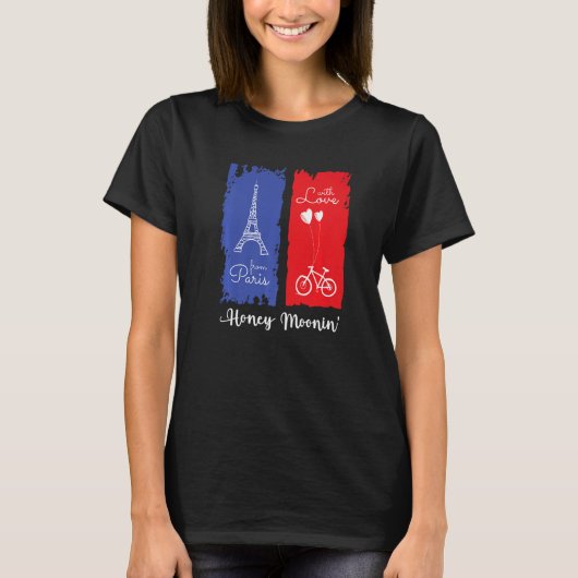 Paris France Honeymoon Premium T-Shirt (Vorderseite)