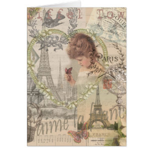 Paris France Hübsch Girl Eiffel