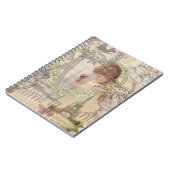 Paris France Hübsch Girl Eiffel Notizblock (Linke Seite)