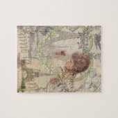 Paris France Hübsch Girl Eiffel Puzzle (Horizontal)