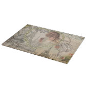 Paris France Hübsch Girl Eiffel Schneidebrett (Ecke)