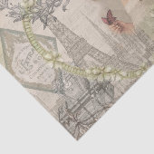 Paris France Hübsch Girl Eiffel Seidenpapier (Ausschnitt)