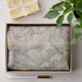 Paris France Hübsch Girl Eiffel Seidenpapier (Geschenk)