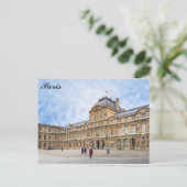 Paris France Louvre Museum Französisches Foto Postkarte (Stehend Vorderseite)