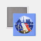 PARIS France Magnet (Vorderseite/Rückseite)