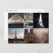 Paris France Multiview Postcard Postkarte (Vorne/Hinten)