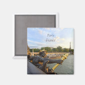 Paris France Pont Alexandre. Magnet (Vorderseite/Rückseite)