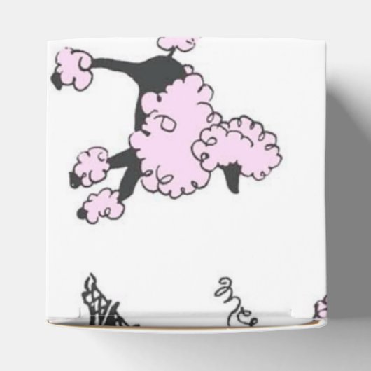 Paris France Poodle Gefallen Geschenkboxen Geschenkschachtel (Oben)