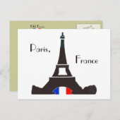 Paris France Postcard Postkarte (Vorne/Hinten)