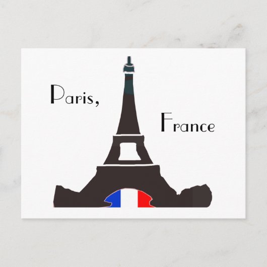 Paris France Postcard Postkarte (Vorderseite)