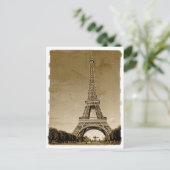 Paris france Retro Postkarte (Stehend Vorderseite)