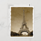 Paris france Retro Postkarte (Vorne/Hinten)