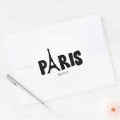 Paris France  Runder Aufkleber (Umschlag)