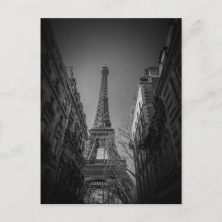 Paris france schwarz-weiß postkarte