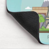 Paris France Sehenswürdigkeiten Eiffel Tower Mouse Mousepad (Ecke)