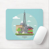 Paris France Sehenswürdigkeiten Eiffel Tower Mouse Mousepad (Mit Mouse)