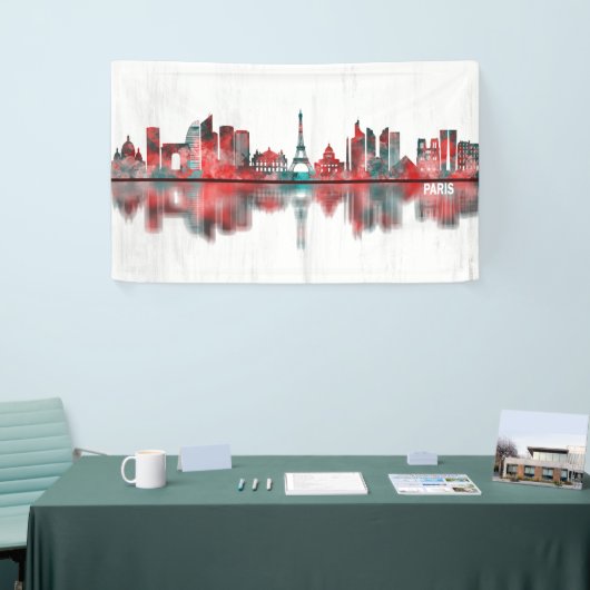 Paris France Skyline Banner (Messeveranstaltung)
