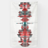 Paris France Skyline Banner (Vertikal)