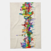 Paris France Skyline Geschirrtuch (Vertikal)