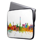 Paris France Skyline Laptopschutzhülle (Vorderseite Links)