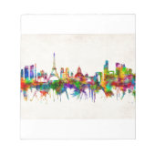 Paris France Skyline Notizblock (Vorderseite)