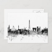Paris France Skyline Postkarte (Vorne/Hinten)
