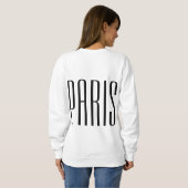 Paris France sweater neon lilac Sweatshirt (Schwarz voll)